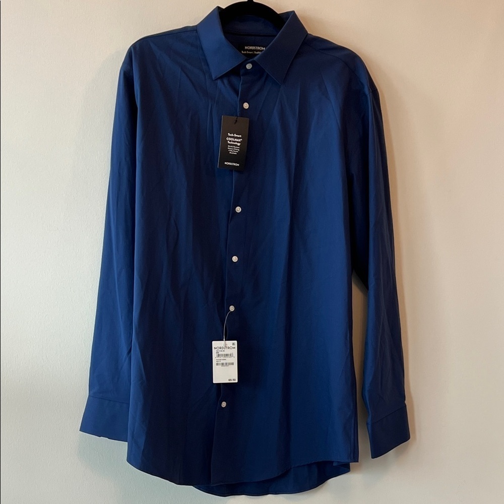 Nordstrom Navy Blue Dress Shirt
